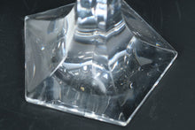 Load image into Gallery viewer, Pair of Riedel Crystal Candle Holders – Faceted Hexagonal Base – Elegant Modern Design