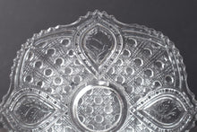 Load image into Gallery viewer, Pair of EAPG 10" Clear cut glass plates branch leaves