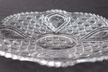 Load image into Gallery viewer, Pair of EAPG 10" Clear cut glass plates branch leaves