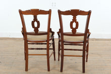 Load image into Gallery viewer, Pair of Eastlake Style Walnut Hand Caned Armchairs