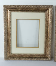 Load image into Gallery viewer, Ornate Gold Picture Frames Set of 2 with Mat 16 x 20 Opening