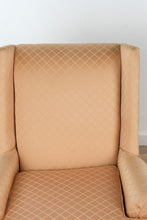 Load image into Gallery viewer, Pair of Highland House Hickory Wingback Lounge Chairs in Rose Diamond Upholstery