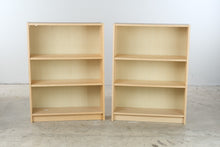 Load image into Gallery viewer, IKEA BILLY Birch Effect Bookcases Pair 31 Inch Adjustable Shelves