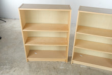 Load image into Gallery viewer, IKEA BILLY Birch Effect Bookcases Pair 31 Inch Adjustable Shelves