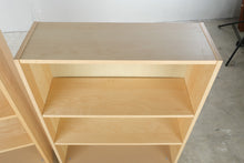 Load image into Gallery viewer, IKEA BILLY Birch Effect Bookcases Pair 31 Inch Adjustable Shelves