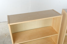 Load image into Gallery viewer, IKEA BILLY Birch Effect Bookcases Pair 31 Inch Adjustable Shelves