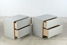 Load image into Gallery viewer, Pair of Lane Mid-Century Modern Gray Lacquered Nightstands
