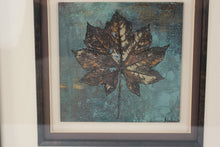 Load image into Gallery viewer, Framed Botanical Leaf Wall Art Prints Set of 2 Contemporary Nature Decor