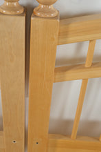 Load image into Gallery viewer, Pair of Maple Arched Twin Headboards – Solid Wood Slat Design