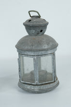 Load image into Gallery viewer, Pair of Vintage-Style Metal Lantern Candle Holders – 10" Tall – Rustic Star-Cut Design
