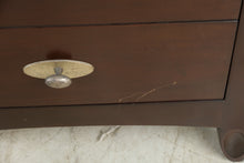 Load image into Gallery viewer, Pair of Contemporary Cherry Finish 3 Drawer Nightstands End Tables