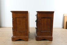 Load image into Gallery viewer, Traditional Wood Nightstands Set of 2 Three Drawer Bedside Tables 32 Inch