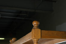 Load image into Gallery viewer, Pair of Solid Oak Open Bookcases with Turned Spindle Posts