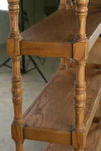 Load image into Gallery viewer, Pair of Solid Oak Open Bookcases with Turned Spindle Posts