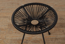 Load image into Gallery viewer, Pair of Outdoor Woven Black Side Tables