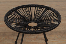 Load image into Gallery viewer, Pair of Outdoor Woven Black Side Tables