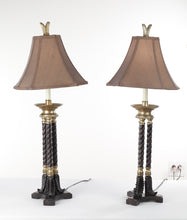 Load image into Gallery viewer, Pair of Pillared Lamps by Uttermost