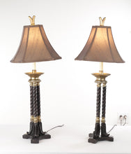 Load image into Gallery viewer, Pair of Pillared Lamps by Uttermost