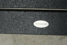 Load image into Gallery viewer, Set of 2 Polywood Black Adirondack Chairs with Matching Ottomans