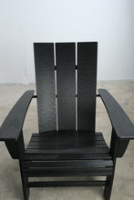 Load image into Gallery viewer, Set of 2 Polywood Black Adirondack Chairs with Matching Ottomans