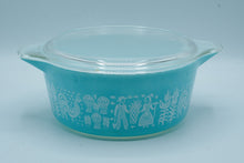 Load image into Gallery viewer, Pyrex Turquoise Amish Butterprint Cinderella Bowls – 475 & 475-B – 1 Qt & 2.5 Qt – Lid Included