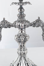 Load image into Gallery viewer, Pair of Reed and Barton Renaissance Silver Candelabras with Glass Holders