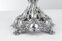 Load image into Gallery viewer, Pair of Reed and Barton Renaissance Silver Candelabras with Glass Holders