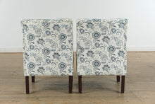 Load image into Gallery viewer, Pair of Nathaniel Home Blue Flora Accent Chairs