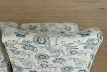 Load image into Gallery viewer, Pair of Nathaniel Home Blue Flora Accent Chairs