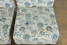 Load image into Gallery viewer, Pair of Nathaniel Home Blue Flora Accent Chairs
