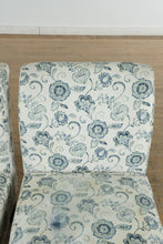 Load image into Gallery viewer, Pair of Nathaniel Home Blue Flora Accent Chairs