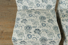 Load image into Gallery viewer, Pair of Nathaniel Home Blue Flora Accent Chairs