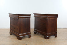 Load image into Gallery viewer, Pair of Sumter Furniture Dark Cherry Nightstands with Felt Lined Drawers