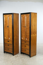 Load image into Gallery viewer, Pair of Thomasville Embassy Pier Cabinets with Pull-Out Writing Surfaces