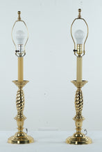 Load image into Gallery viewer, Pair of Twisted Gold Lamps