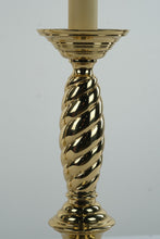 Load image into Gallery viewer, Pair of Twisted Gold Lamps