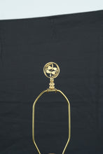 Load image into Gallery viewer, Waterford Crystal Table Lamps Pair Brass Base Cut Crystal Accent Lamps