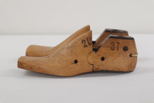 Load image into Gallery viewer, Pair of Wooden Shoe Forms - Dated 1939
