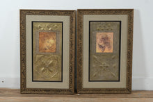 Load image into Gallery viewer, Framed Renaissance-Style Portrait Panels After Leonardo da Vinci – Ornate Gilt Frames, Set of Two