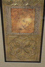 Load image into Gallery viewer, Framed Renaissance-Style Portrait Panels After Leonardo da Vinci – Ornate Gilt Frames, Set of Two