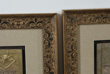Load image into Gallery viewer, Framed Renaissance-Style Portrait Panels After Leonardo da Vinci – Ornate Gilt Frames, Set of Two
