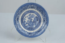Load image into Gallery viewer, Blue Willow Transferware Tea Cup Saucer 6 Inch Blue and White China