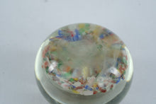 Load image into Gallery viewer, Colorful Millefiori Art Glass Paperweight Scrambled Cane Design 3 Inch