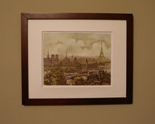 Load image into Gallery viewer, Framed Paris Skyline Print by Maurice Legendre – Vintage European Cityscape Wall Art