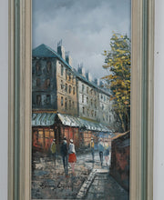 Load image into Gallery viewer, Parisian Street Scene with Montmartre Charm – Original Oil on Canvas, Signed