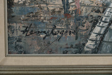 Load image into Gallery viewer, Parisian Street Scene with Montmartre Charm – Original Oil on Canvas, Signed