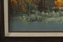 Load image into Gallery viewer, Parisian Street Scene – Original Oil on Canvas by Sanford – 30.5" x 26.5"
