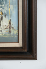 Load image into Gallery viewer, Parisian Street Scene – Original Oil on Canvas by Sanford – 30.5" x 26.5"