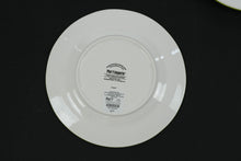 Load image into Gallery viewer, Pier 1 “Park Avenue Puppies” Plates – Set of 4 Hand-Painted Ironstone 8.75” Dinner Plates, Festive Dog Design