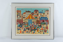 Load image into Gallery viewer, Claudine Park of Amusement Artist Proof Original Serigraph Framed with COA 33 x 28.5